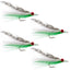 Clousers Clouceiver Deep Minnow - Premium Streamer Flies for Saltwater & Bass Fishing - Set of 4, Size 1/0 - Korvel