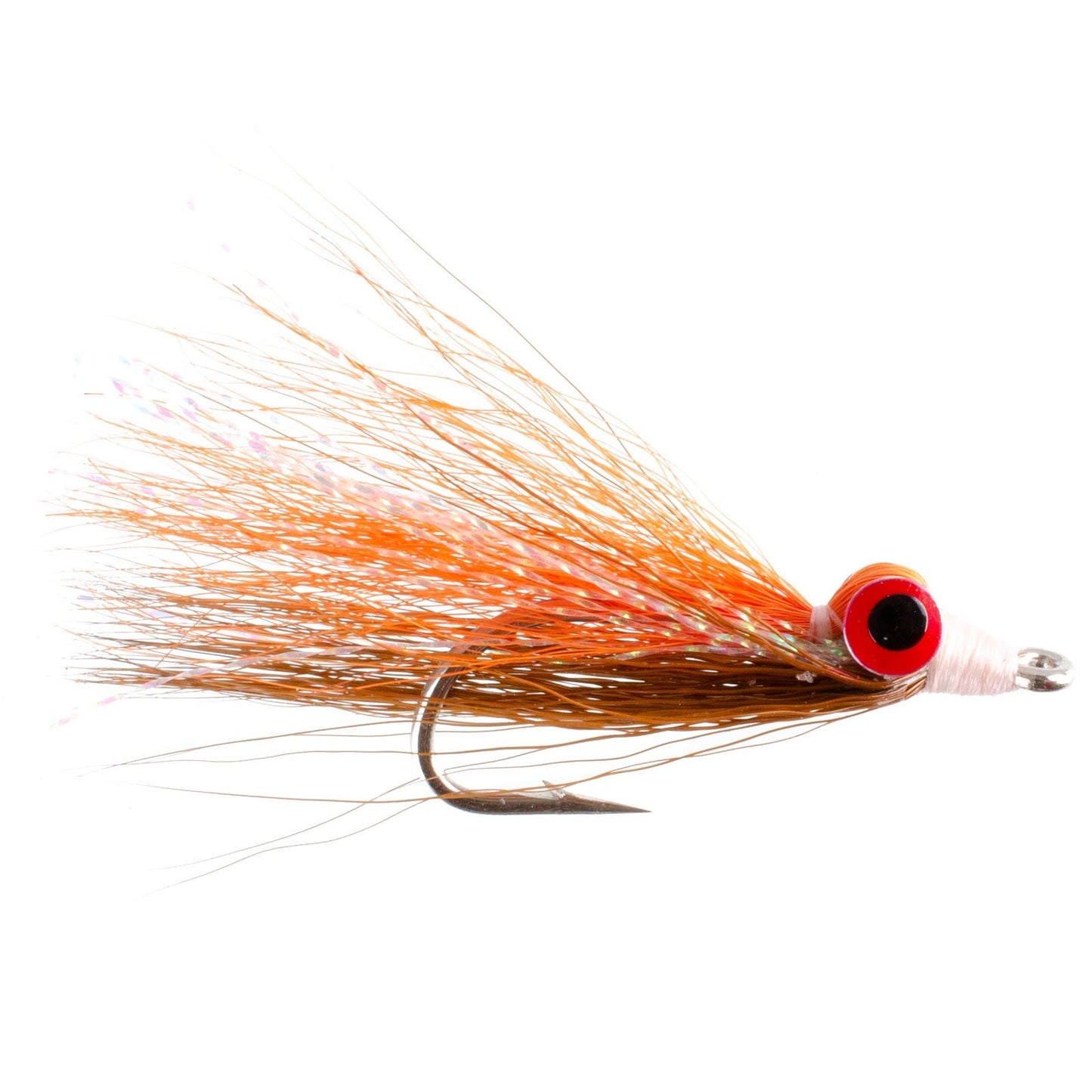 Clouser Deep Minnow Streamer Flies - Brown Orange Sunfish - Set of 4 for Trout & Bass - Size 4 - Korvel