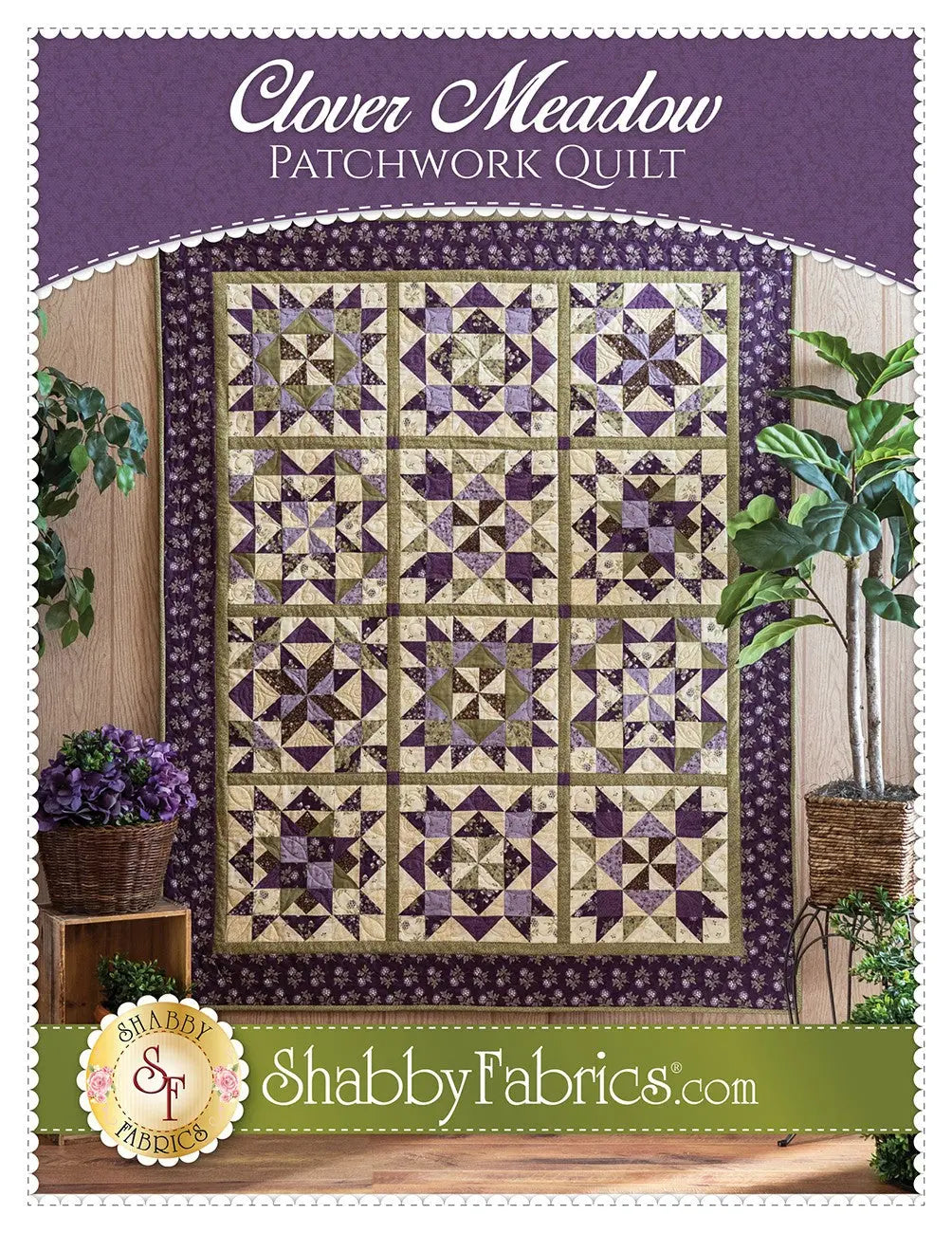 Colcha de Parchwork Clover Meadow