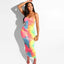 Vestido Tubo Verde Neón para Mujeres