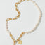 Elegant Gold Chain & Pearl Necklace
