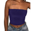 Stylish Exposed Belly Button Wrap Tank Top