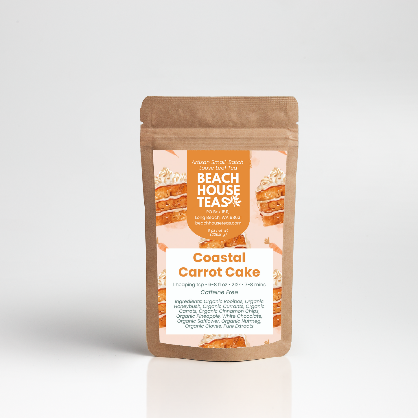 Coastal Carrot Cake Tea - Rooibos Dessert Blend