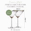 Artisan Hammered Cocktail Glasses with Gold Rim - Korvel
