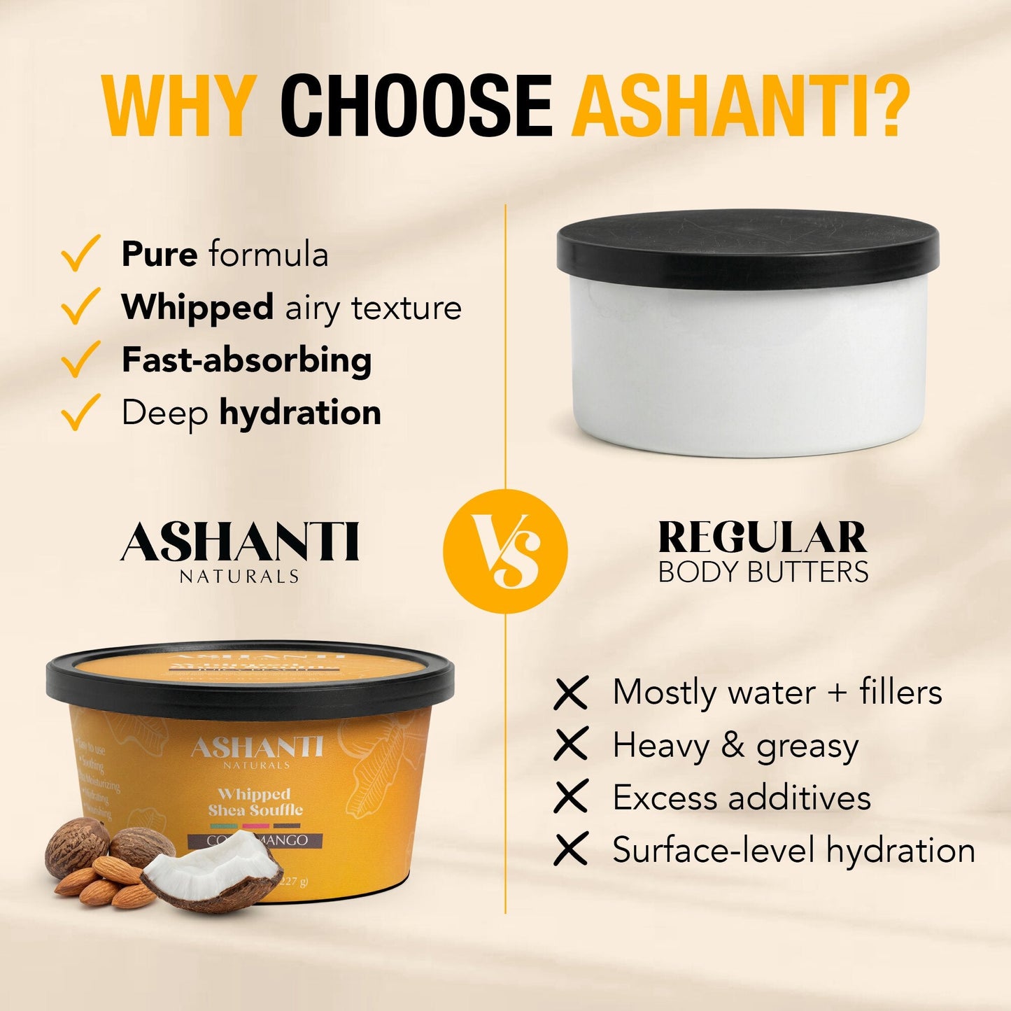 Ashanti Naturals Shea Souffle Coco Mango