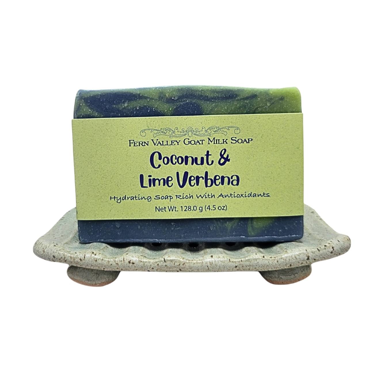Savon fait main au lait de chèvre | Noix de coco tropicale et verveine de lime