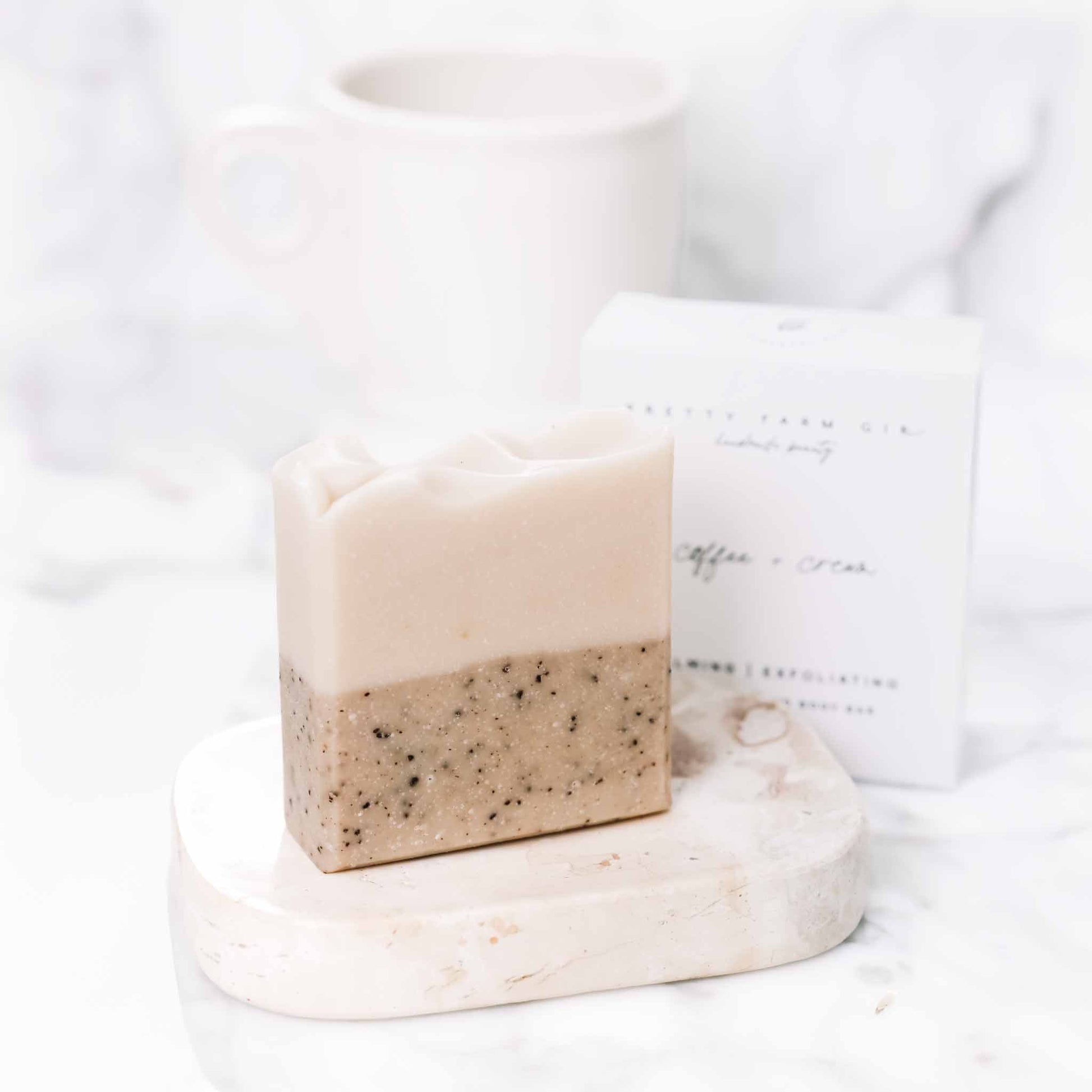 Indulgent Coffee & Cream Artisan Tallow Goat Milk Soap Bar - Korvel