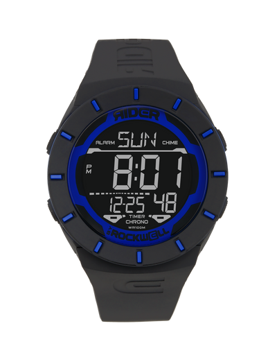 Montre numérique multifonction Coliseum (Noir/Bleu)