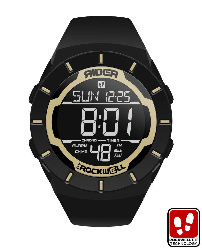 Coliseum Fit™ Gladiator Watch (Black/Gold) - Korvel