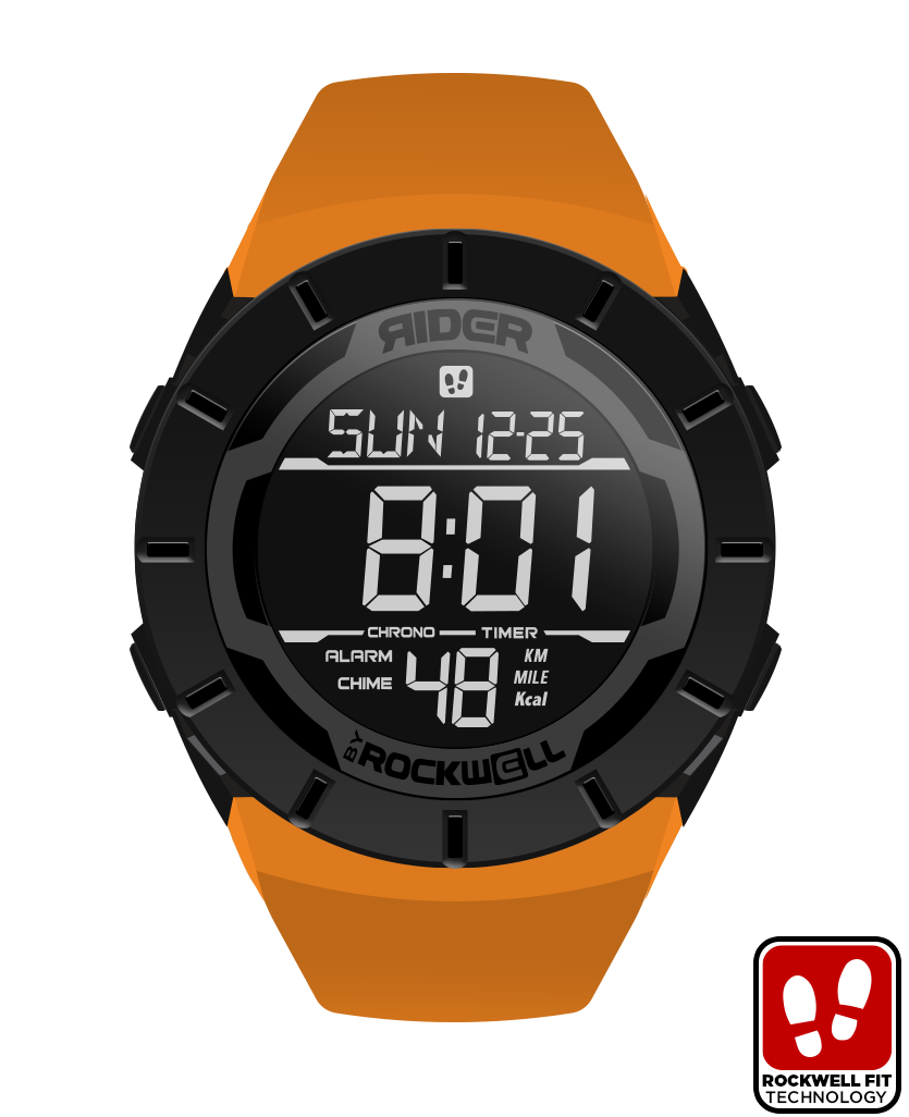 Coliseum Fit™ Mix Up Edition Watch (Black/Orange) - Korvel