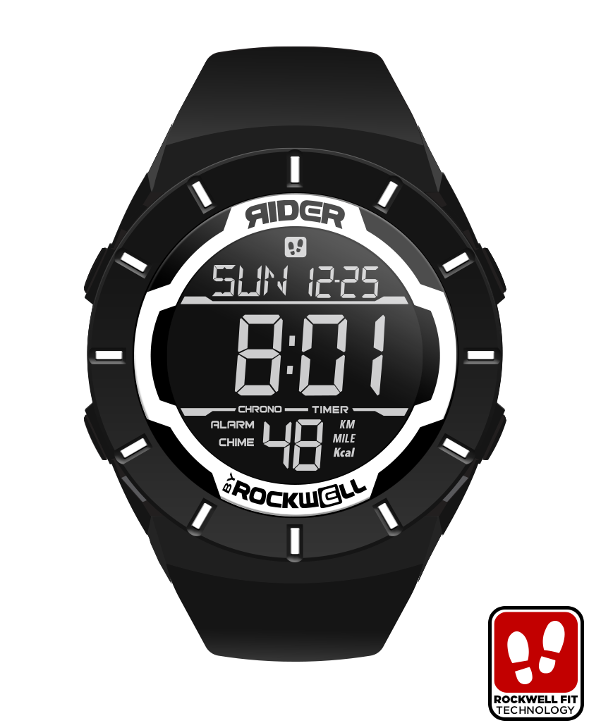 Coliseum Fit™ Black & White Warrior Watch - Korvel