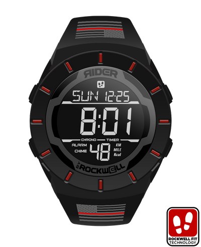 Coliseum Fit™ Firefighter - Freedom Edition Watch (Black/Red)