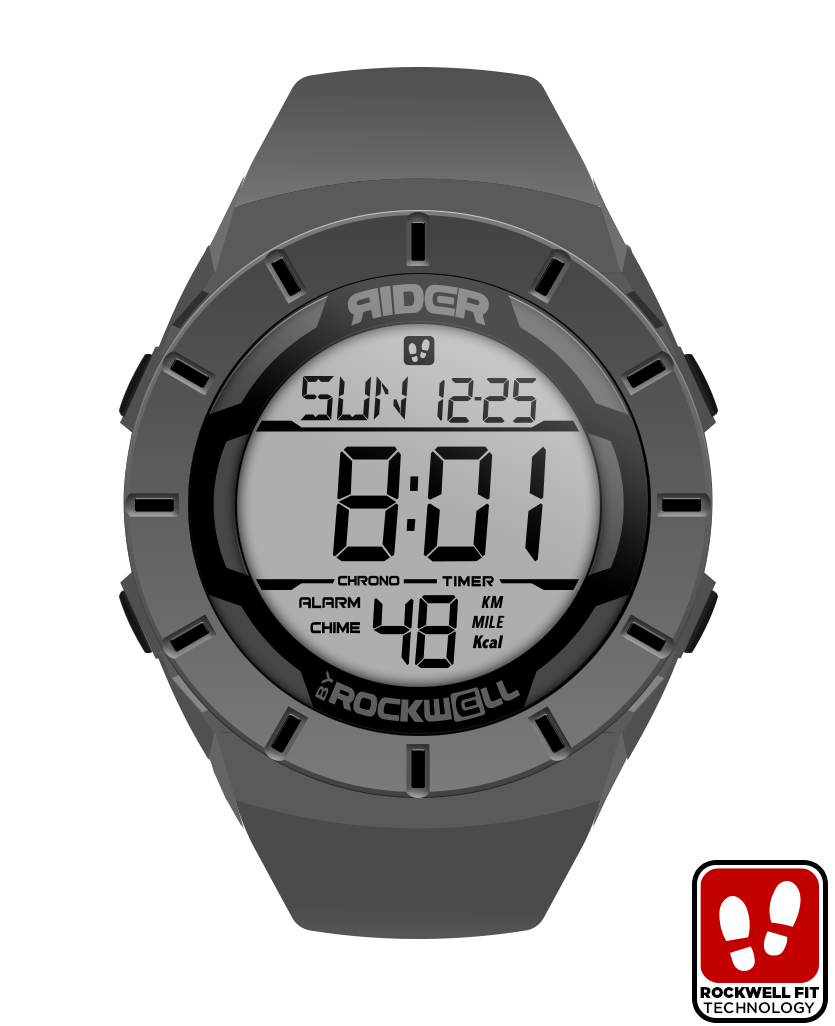 Montre Coliseum Fit™ Grise/Noire