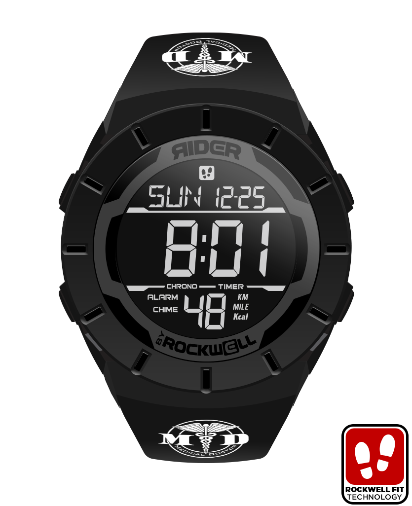 Coliseum Fit™ Medical Professional Edition (Phantom Black) Watch - Korvel