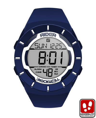 Rockwell Coliseum Fit™ Navy/White Digital Watch - Korvel