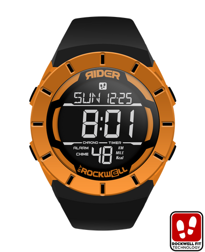 Coliseum Fit™ Mix Up Edition Watch - Bold Orange/Black Design - Korvel