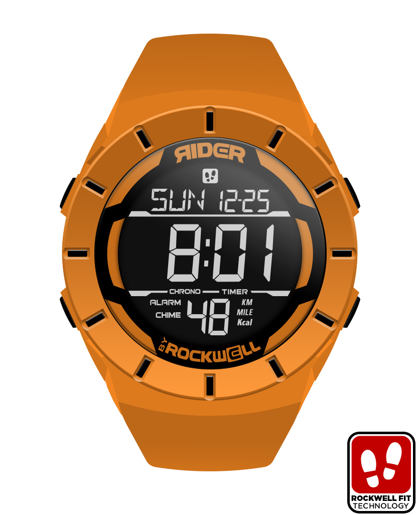 Reloj Coliseum Fit™ Naranja/Negro