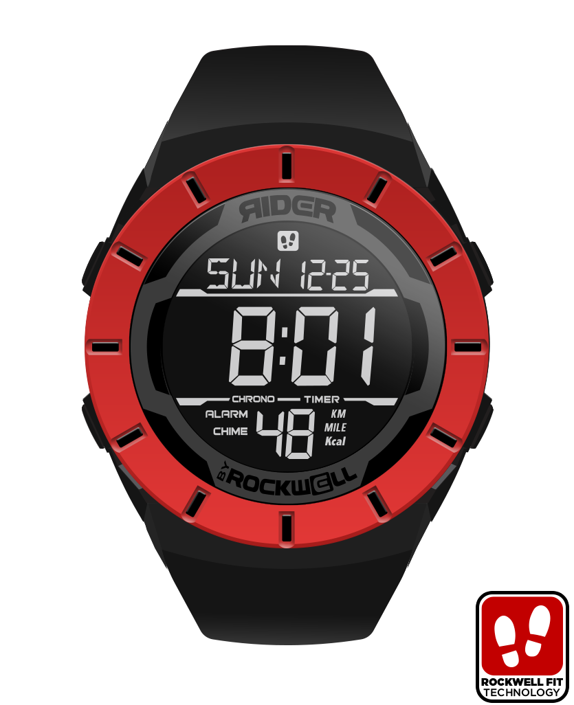 Coliseum Fit™ Halo Edition Watch (Black/Red) - Unleash Your Inner Warrior - Korvel