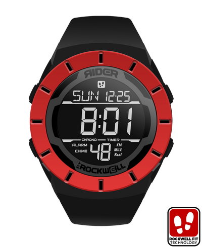 Coliseum Fit™ Halo Edition Watch (Black/Red) - Unleash Your Inner Warrior - Korvel