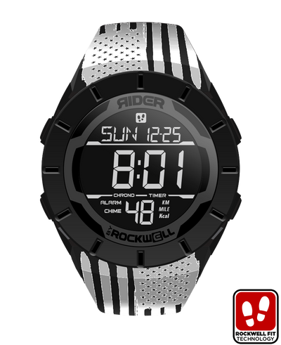 Coliseum Fit™ Assault - White Edition (Phantom Black) Tactical Watch - Korvel