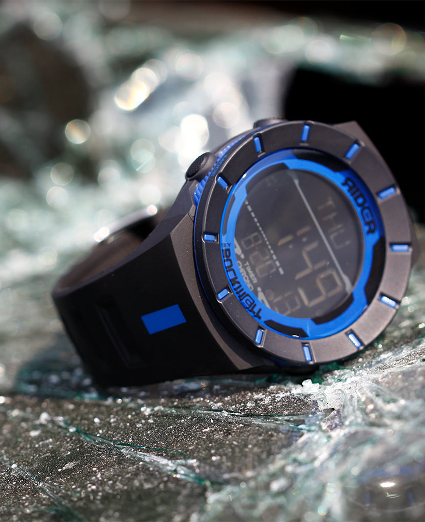 Montre Coliseum Fit™ Édition Police - Noir/Bleu