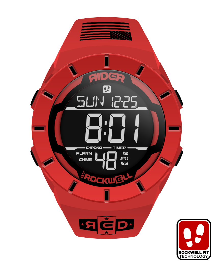 Reloj Coliseum Fit™ Edición R.E.D. - Rojo/Negro