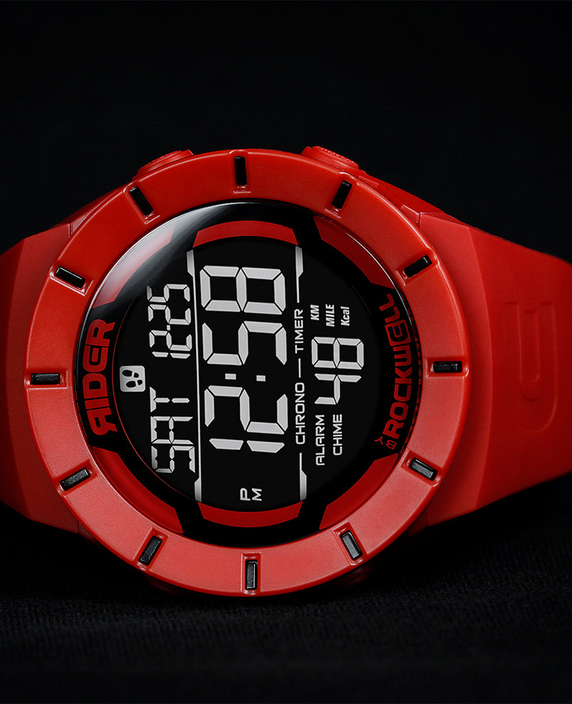 Rockwell Coliseum Fit™ Red-Black Watch: Unleash Your Inner Gladiator - Korvel
