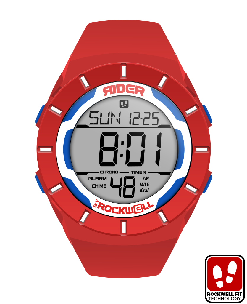Reloj Coliseum Fit™ Rojo/Blanco/Azul