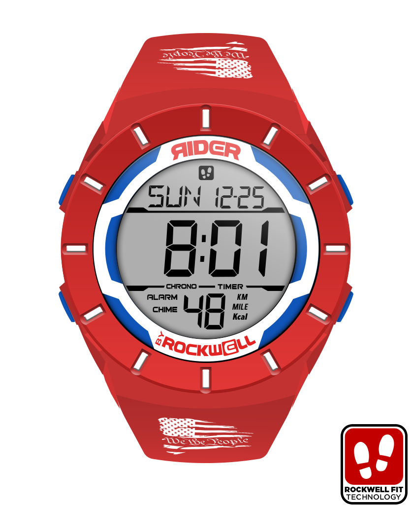 Coliseum Fit™ We The People Edition Watch (Red, White & Blue) - Korvel