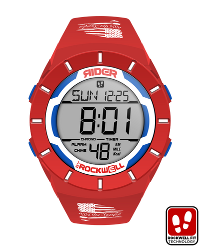 Coliseum Fit™ We The People Edition Watch (Red, White & Blue) - Korvel