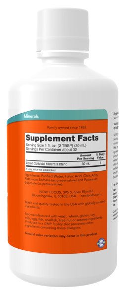 Plant-Derived Colloidal Minerals - Essential Trace Elements, Unflavored - Korvel