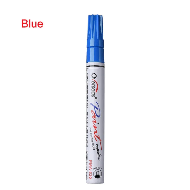 Colorful Waterproof Pen Car Tyre Tire Tread CD Metal Permanent Paint markers Graffiti Oily Marker Pen Car Styling - Korvel