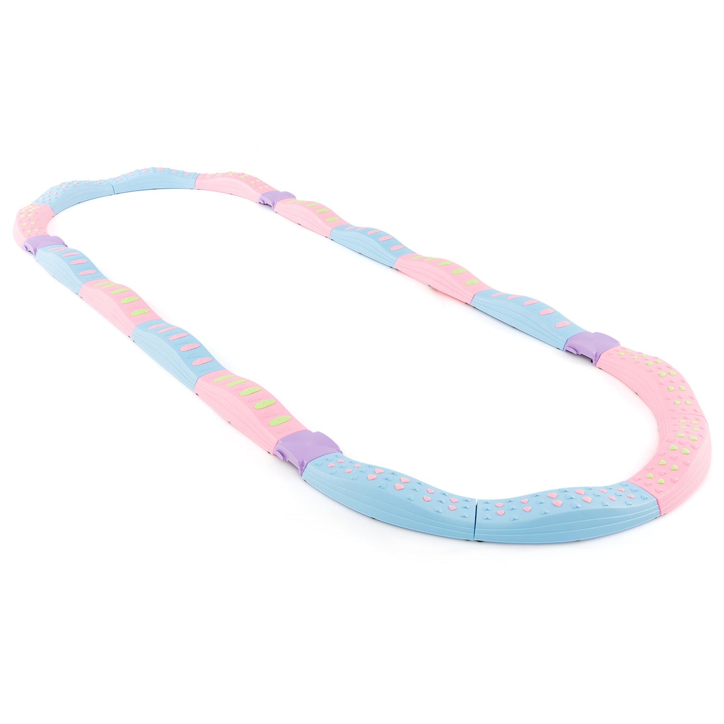 Colorful Kids Wavy Balance Beam - Blue and Pink