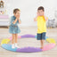 Poutre d'équilibre ondulée colorée pour enfants - Rose et violet
