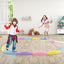 Poutre d'équilibre ondulée colorée pour enfants - Rose et violet