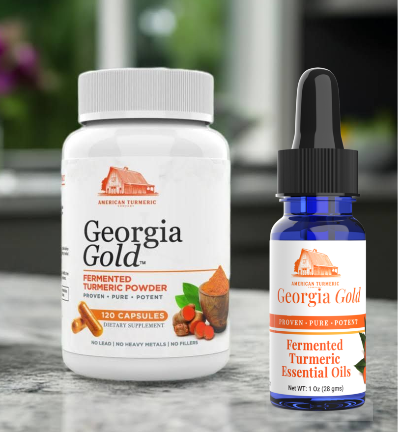 Organic Fermented Turmeric Capsules & Oil Combo - Korvel