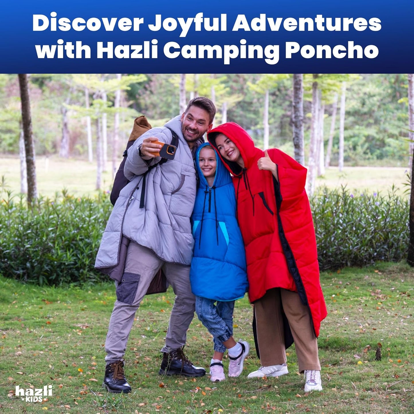Versatile Hooded Poncho Blanket for Outdoor Adventures - Windproof and Cozy for All - Korvel