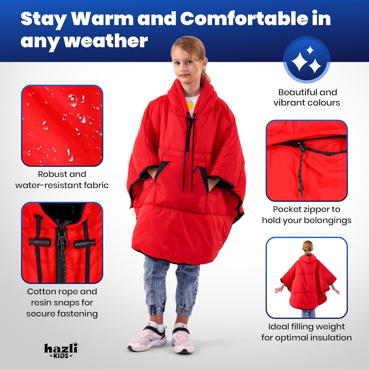Versatile Hooded Poncho Blanket for Outdoor Adventures - Windproof and Cozy for All - Korvel