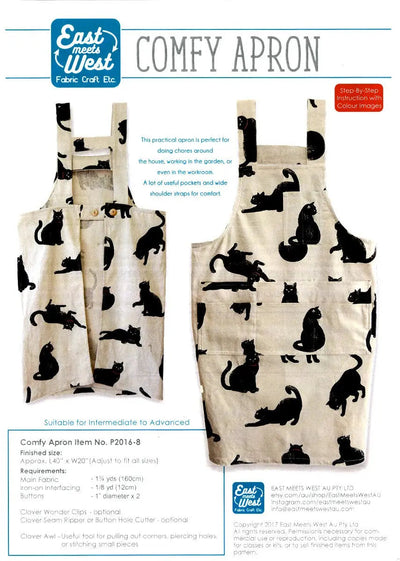 Comfy Kitchen Apron with Pockets