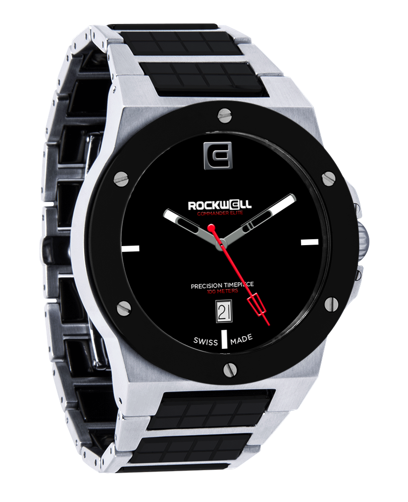 Rockwell Commander Elite Tier 1 Edition Watch (Silver/Black Ceramic) - Korvel