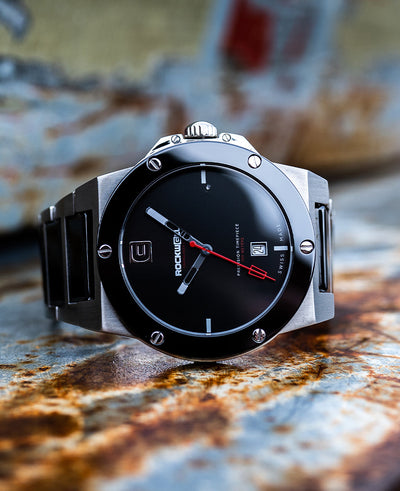 Rockwell Commander Elite Tier 1 Edition Watch (Silver/Black Ceramic) - Korvel