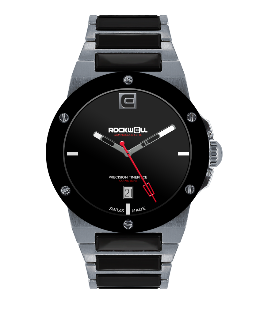 Rockwell Commander Elite Tier 1 Edition Watch (Silver/Black Ceramic) - Korvel
