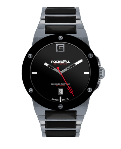 Rockwell Commander Elite Tier 1 Edition Watch (Silver/Black Ceramic) - Korvel