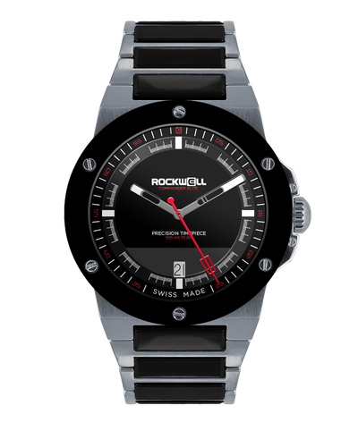 Commander Elite Tier 3 Edition Watch - Silver/Black Ceramic