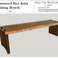 Plans 3D pour le banc à joints en boîte contournés