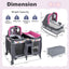 4-in-1 Convertible Portable Baby Playard - Pink