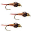 Triple Pack of Premium Copper John Nymph Flies - Size 12 - Korvel