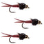 Triple Pack of Bead Head Copper John Nymphs - Size 12 for Ultimate Fishing Success - Korvel