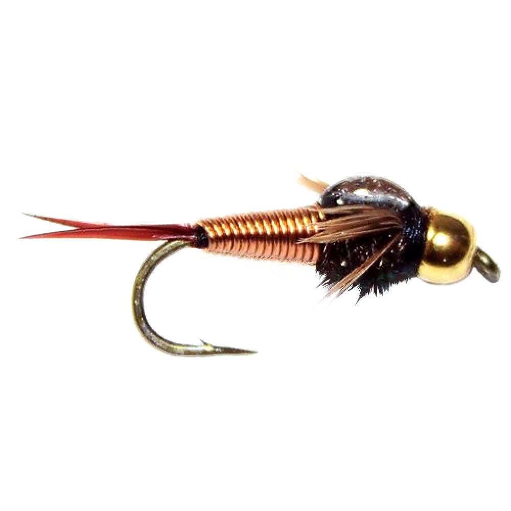 Triple Pack of Premium Copper John Nymph Flies - Size 12 - Korvel