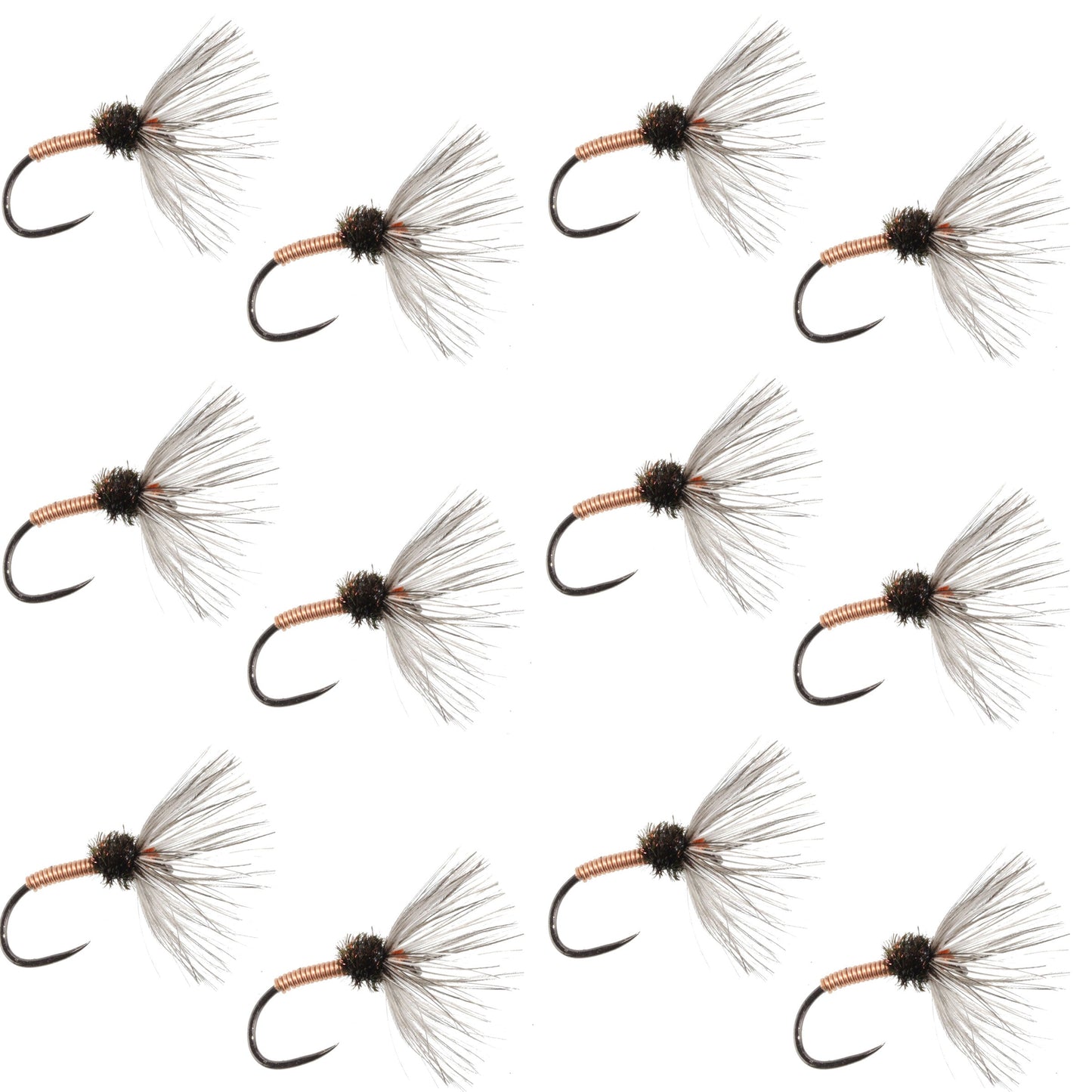 Premium Copper Sakasa Kebari - 12 Size 10 Tenkara Flies - Korvel